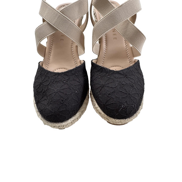 Journee Collection Ashlee Shoes Womens Size 6 Espadrille Wedge Sandals Summer - Picture 2 of 13